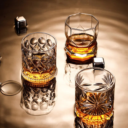 Classic Engraved Whiskey Tumbler – Clear Glass, 250ml - Willen