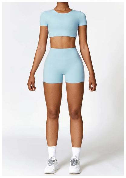 Seamless 2-Piece Yoga & Fitness Set – Nylon, Breathable - Willen