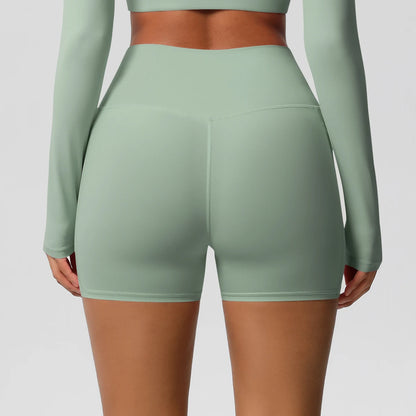 High-Waist Cycling & Gym Shorts – Quick-Dry Fabric with Pockets - Willen
