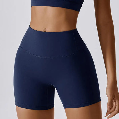 4-Piece Women's Yoga Set – Long Sleeve Sports Outfit with Leggings, Shorts, Bra & Top - Willen