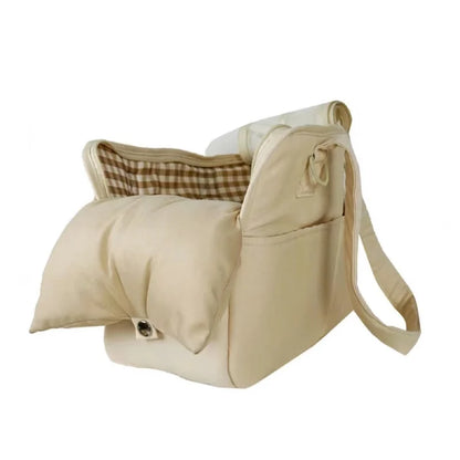 Travel Shoulder Bag for Small Pets – Cotton Sling with Support Base - Willen
