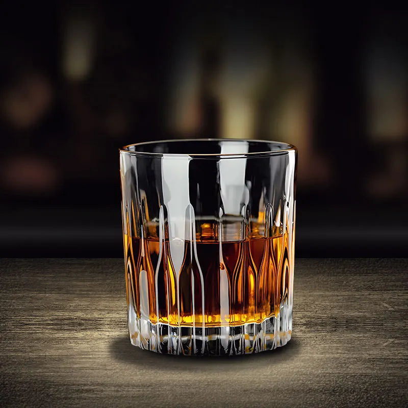 Classic Engraved Whiskey Tumbler – Clear Glass, 250ml - Willen