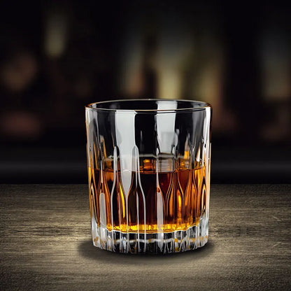 Classic Engraved Whiskey Tumbler – Clear Glass, 250ml - Willen