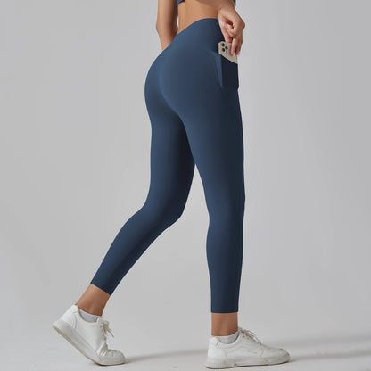 High-Waist Yoga Pants – Breathable Nylon-Spandex, Ankle-Length - Willen
