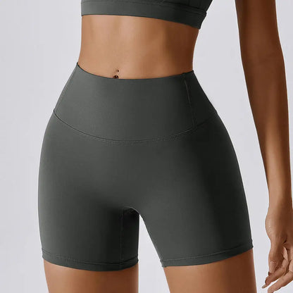 4-Piece Women's Yoga Set – Long Sleeve Sports Outfit with Leggings, Shorts, Bra & Top - Willen