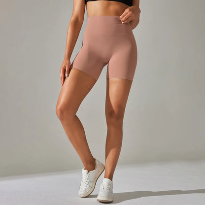 High-Waist Yoga Shorts – Seamless Nylon-Spandex Activewear for Women - Willen
