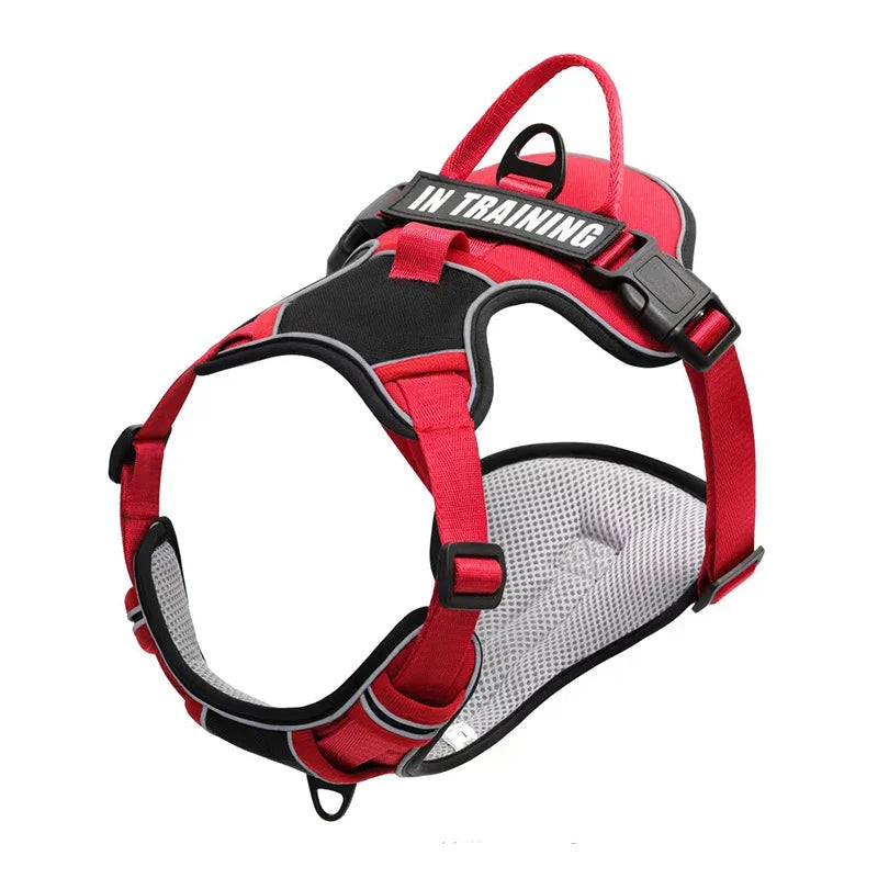 Reflective Adjustable Dog Harness – Breathable, Padded, with Custom Patch - Willen