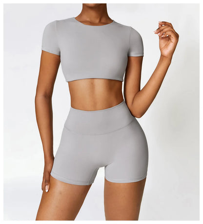 Seamless 2-Piece Yoga & Fitness Set – Nylon, Breathable - Willen