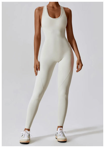 Seamless Workout Bodysuit – Sleeveless, Stretch Nylon-Spandex - Willen