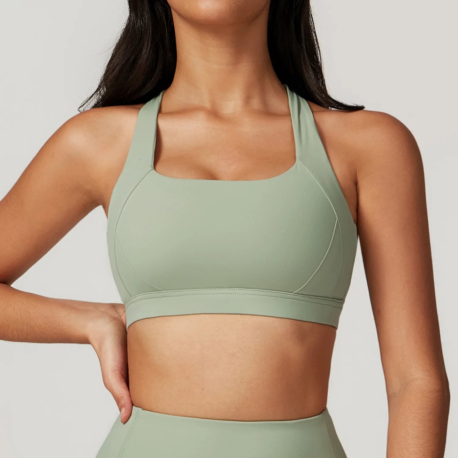 4-Piece Women's Yoga Set – Long Sleeve Sports Outfit with Leggings, Shorts, Bra & Top - Willen