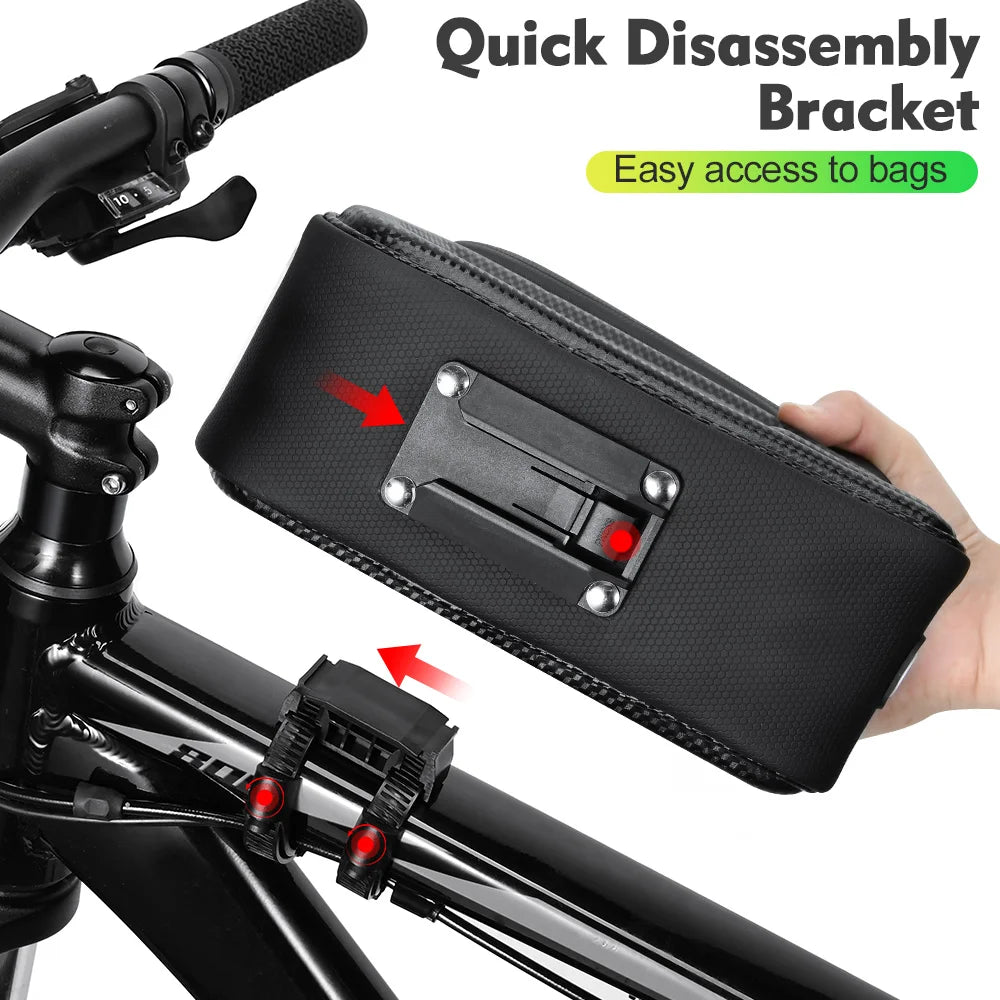 Waterproof Bike Top Tube Bag – Phone Holder & Storage Case - Willen