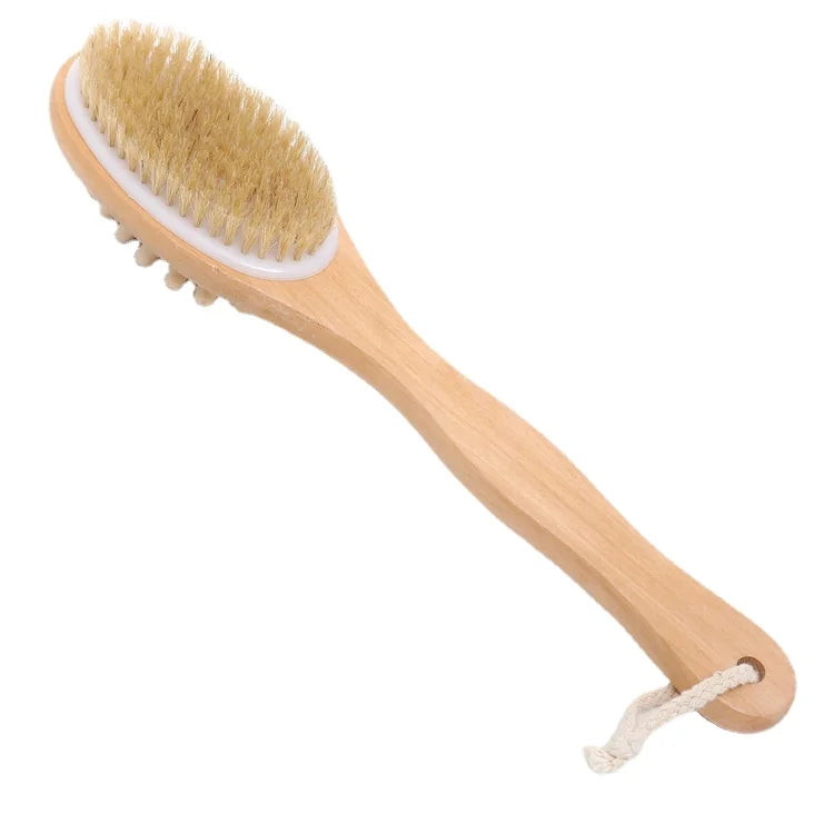 2-in-1 Body Brush with Natural Bristles – Exfoliating & Detachable Design - Willen