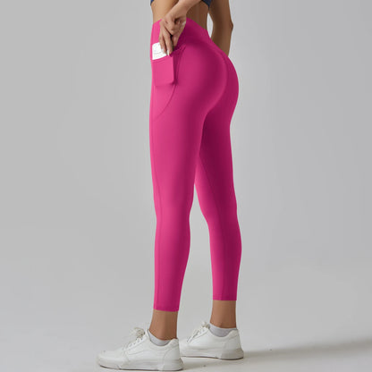 High-Waist Yoga Pants – Breathable Nylon-Spandex, Ankle-Length - Willen