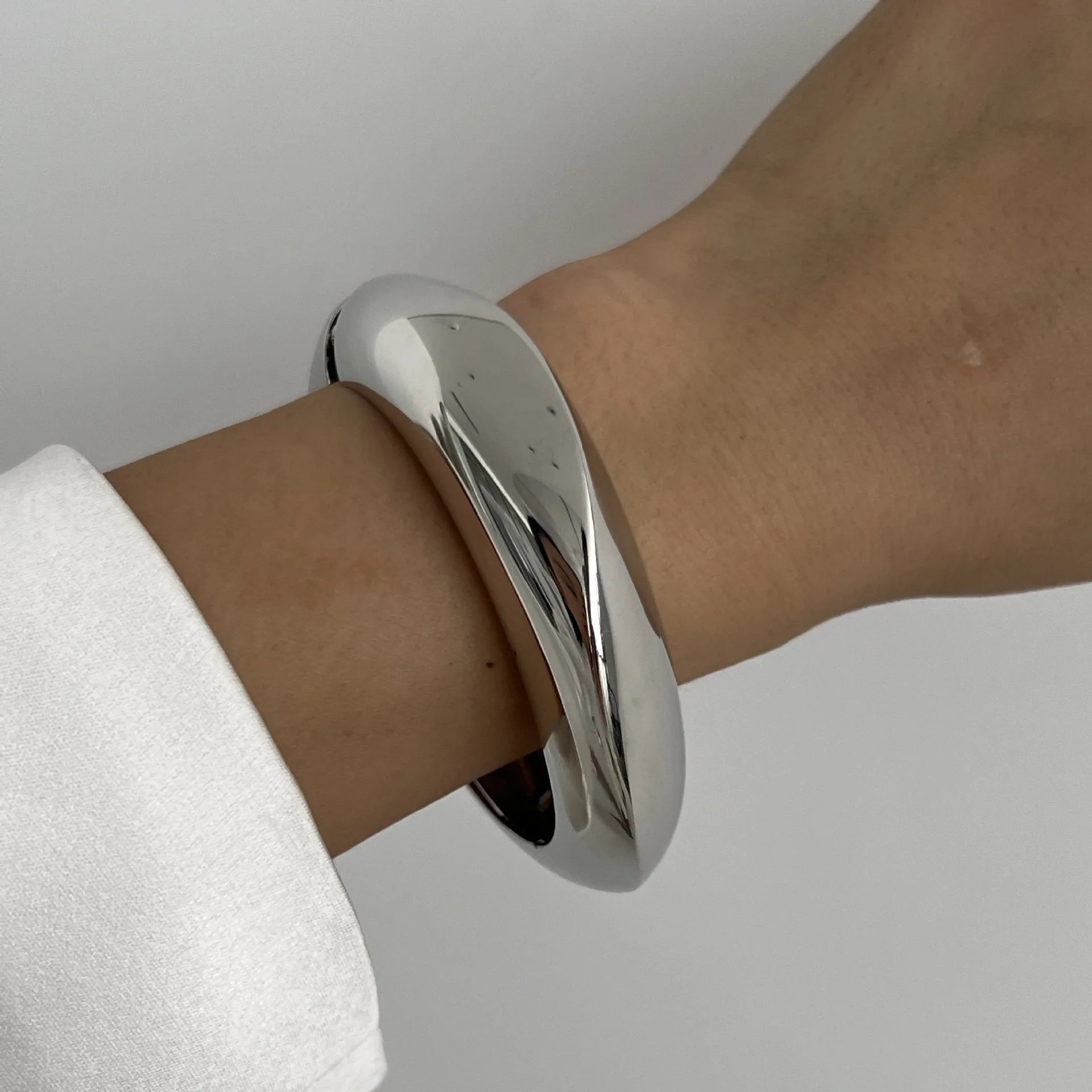 3-Style Punk Cuff Bangle Set – Gold & Silver Geometric Bracelets for Men & Women - Willen