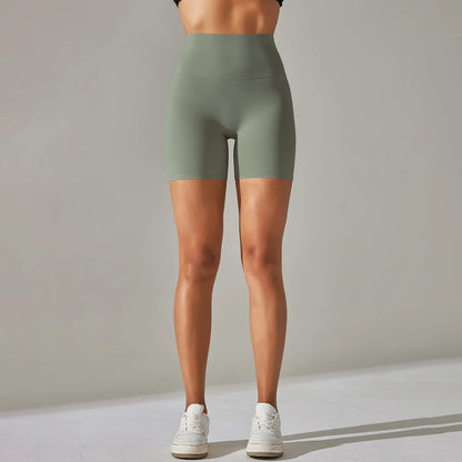 High-Waist Yoga Shorts – Seamless Nylon-Spandex Activewear for Women - Willen