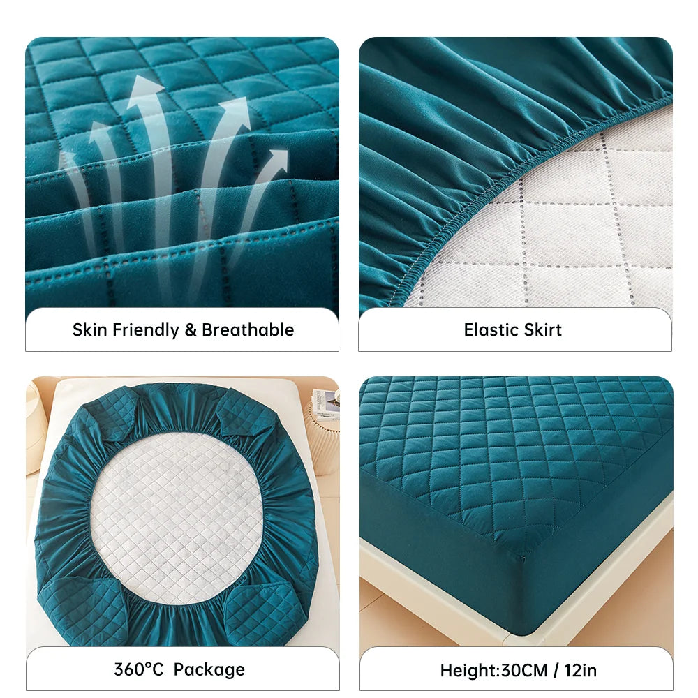 DryGuard 3D Mattress Protector – Waterproof, Breathable Fitted Cover for Home & Travel - Willen