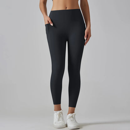 High-Waist Yoga Pants – Breathable Nylon-Spandex, Ankle-Length - Willen