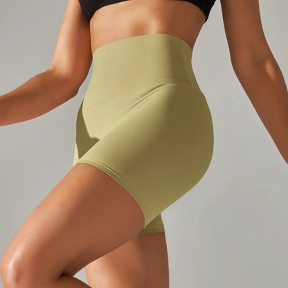 High-Waist Yoga Shorts – Seamless Nylon-Spandex Activewear for Women - Willen