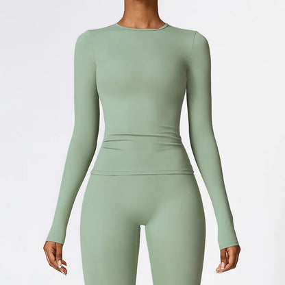 Thermal Long Sleeve Yoga Top – Quick-Dry Workout Shirt for Cold Weather - Willen