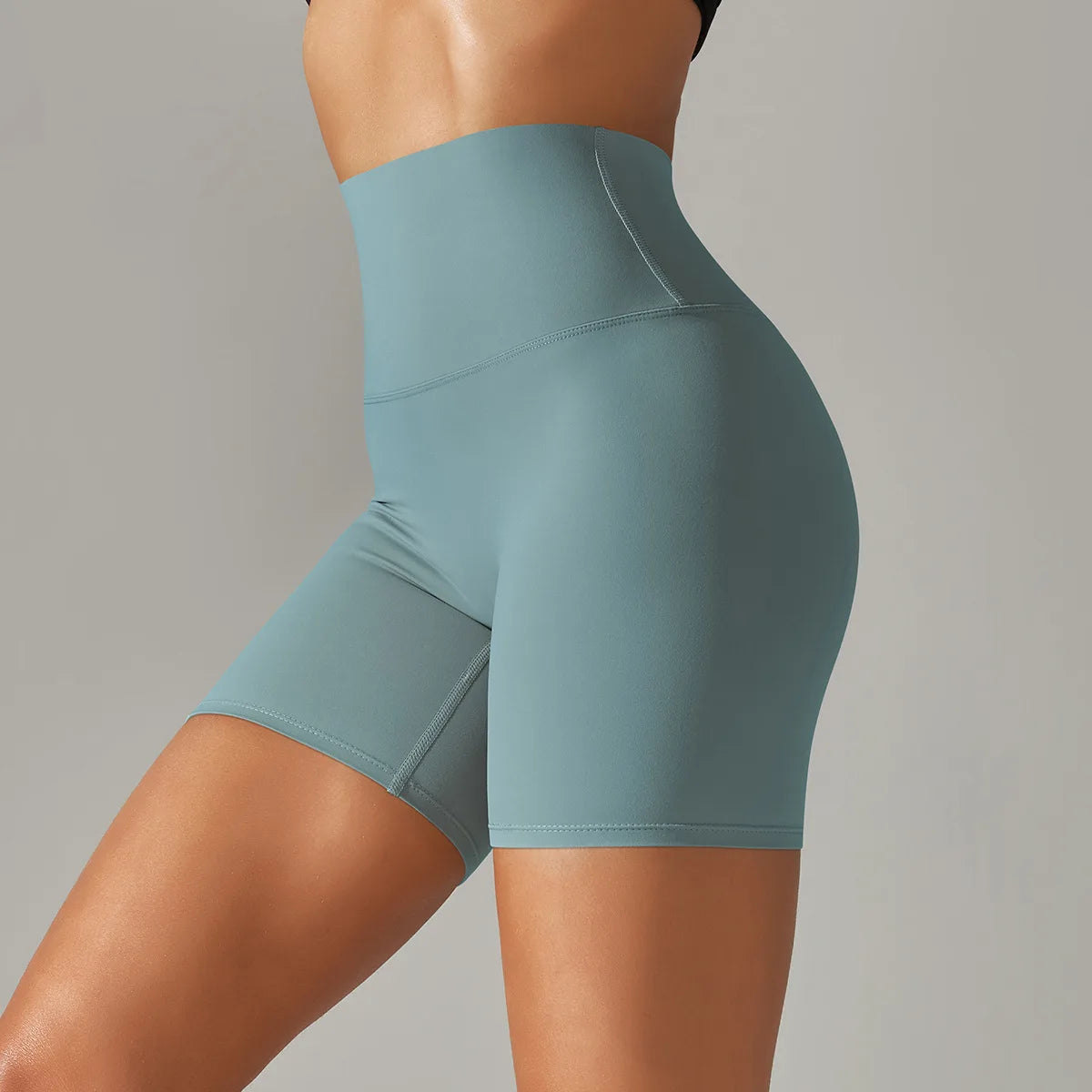 High-Waist Yoga Shorts – Seamless Nylon-Spandex Activewear for Women - Willen