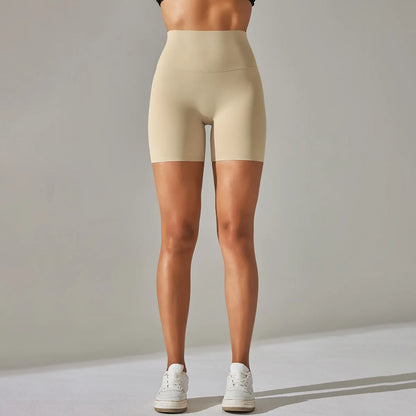High-Waist Yoga Shorts – Seamless Nylon-Spandex Activewear for Women - Willen
