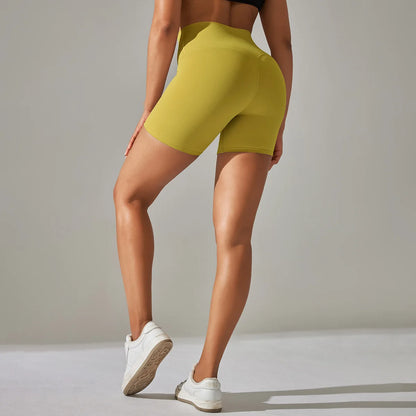 High-Waist Yoga Shorts – Seamless Nylon-Spandex Activewear for Women - Willen
