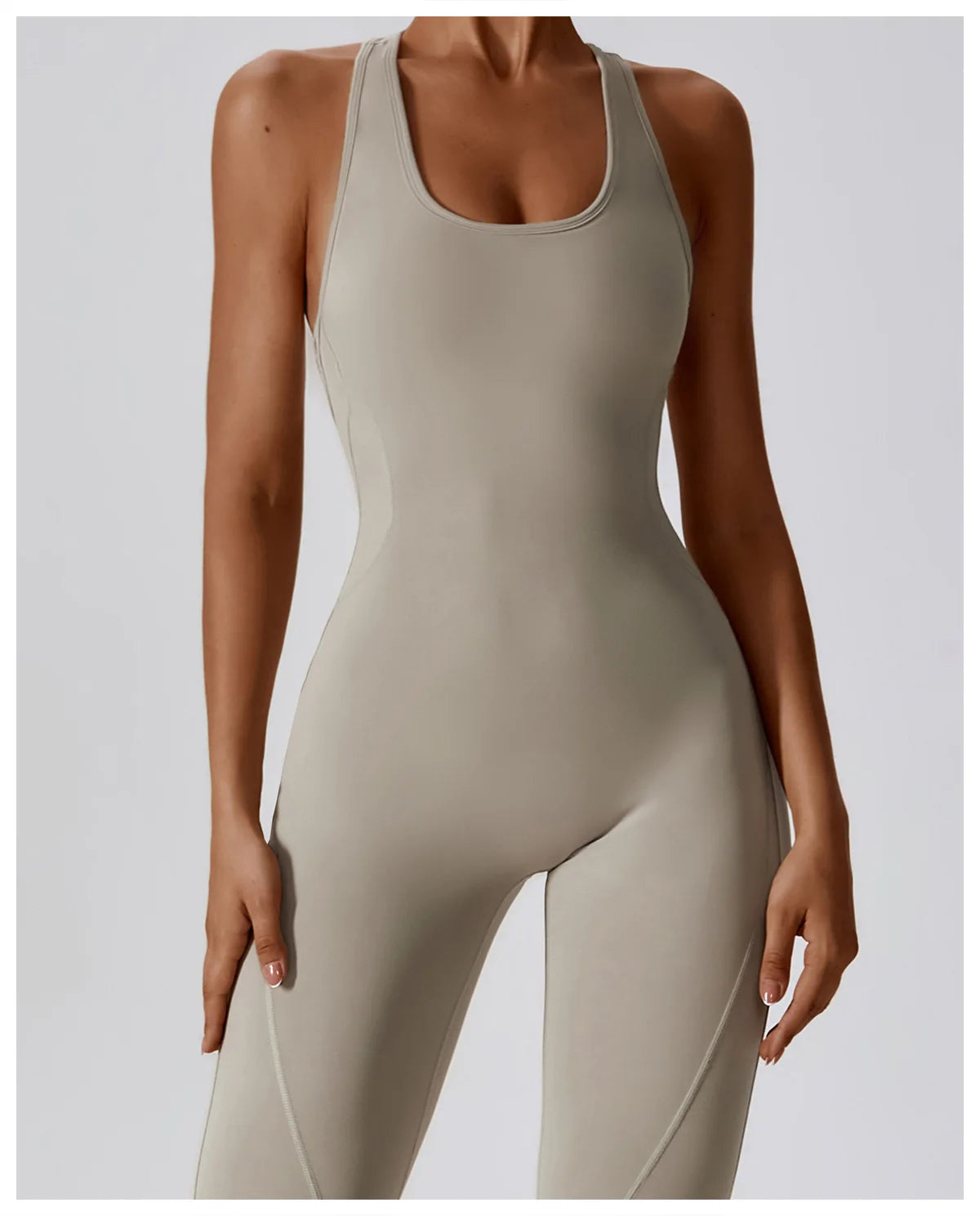 Seamless Workout Bodysuit – Sleeveless, Stretch Nylon-Spandex - Willen