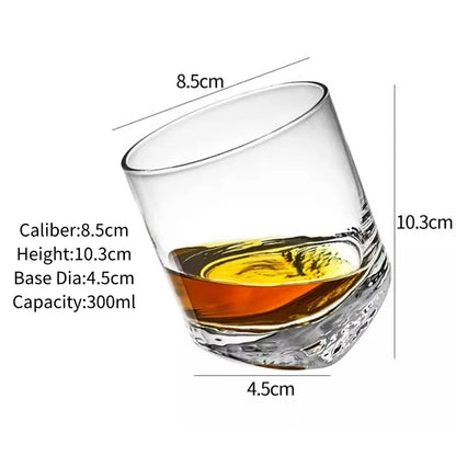 Classic Engraved Whiskey Tumbler – Clear Glass, 250ml - Willen
