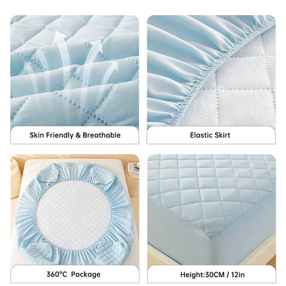 DryGuard 3D Mattress Protector – Waterproof, Breathable Fitted Cover for Home & Travel - Willen