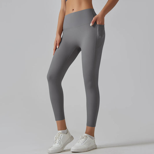 High-Waist Yoga Pants – Breathable Nylon-Spandex, Ankle-Length - Willen