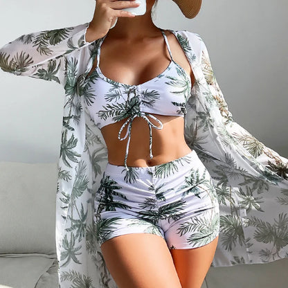 SunFlair 3-in-1 Swim Set – Tankini Top, Boyshorts & Skirt Cover-Up - Willen