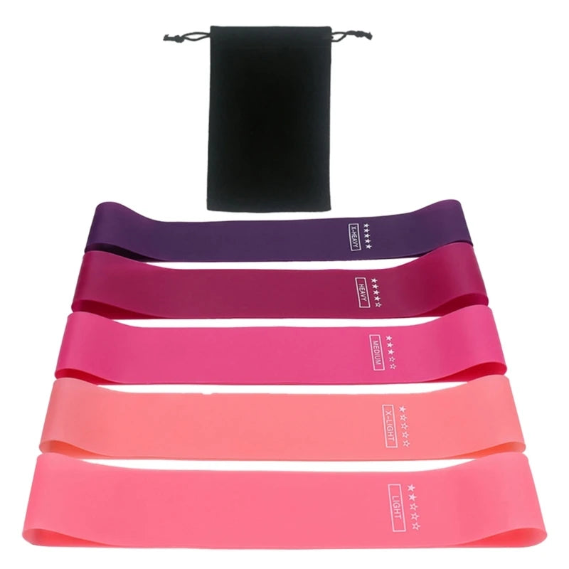 5-Pack Resistance Loop Bands – Non-Slip Elastic Set for Full-Body Home Workouts - Willen