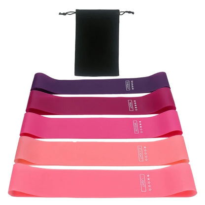 5-Pack Resistance Loop Bands – Non-Slip Elastic Set for Full-Body Home Workouts - Willen