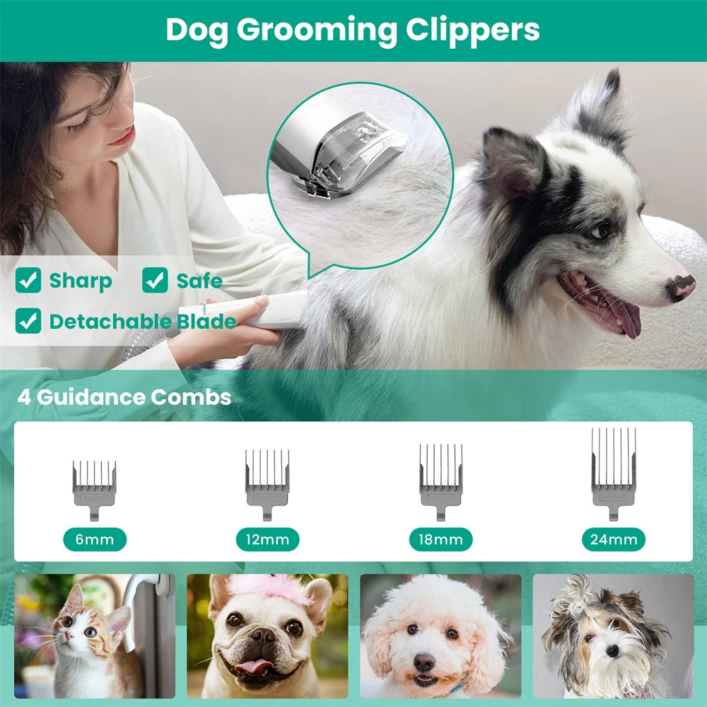 All-in-One Pet Grooming Kit with Built-In Vacuum - Willen