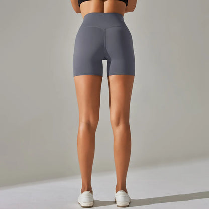 High-Waist Yoga Shorts – Seamless Nylon-Spandex Activewear for Women - Willen