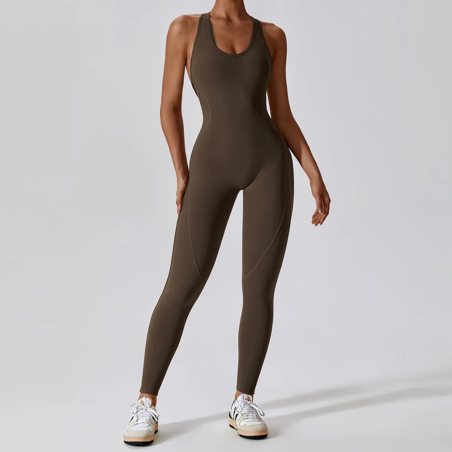 Seamless Workout Bodysuit – Sleeveless, Stretch Nylon-Spandex - Willen