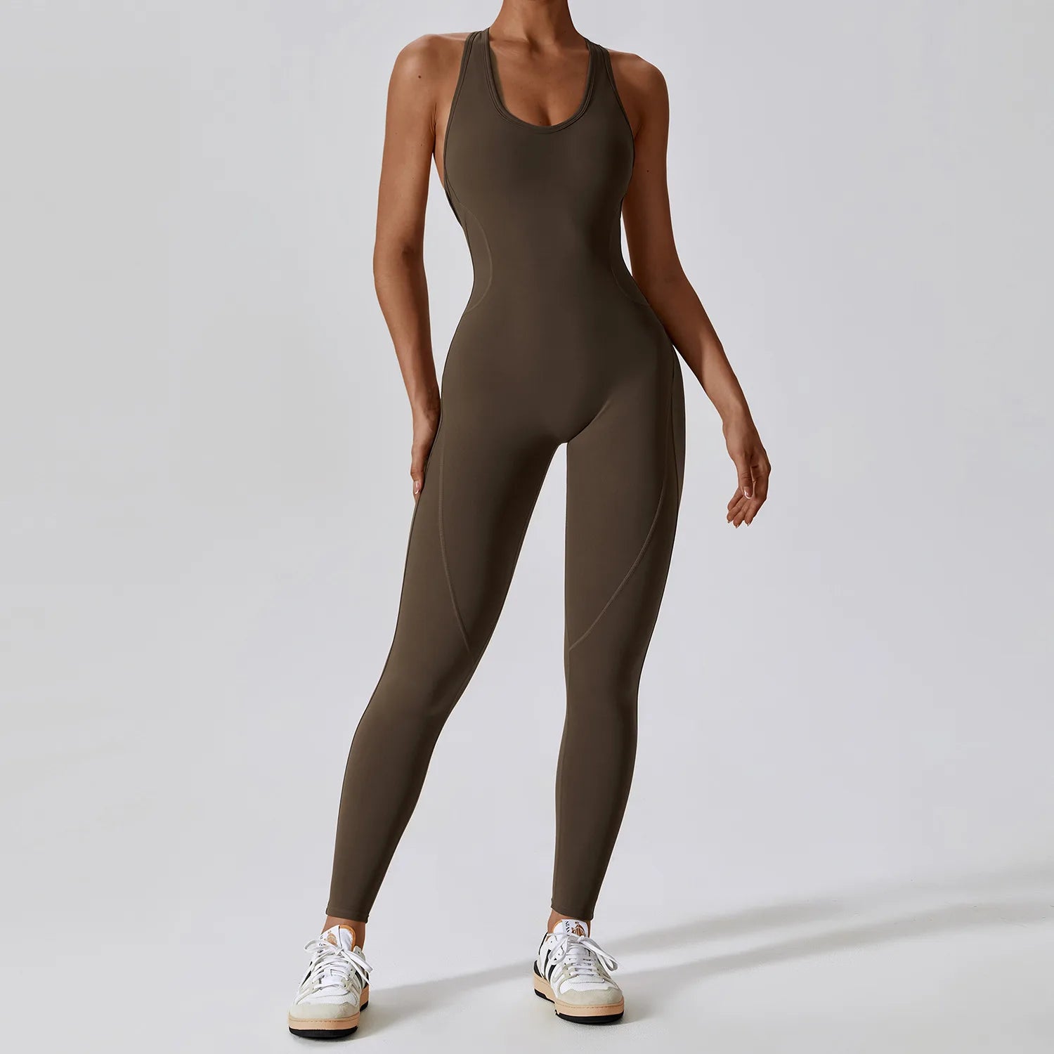 Seamless Workout Bodysuit – Sleeveless, Stretch Nylon-Spandex - Willen