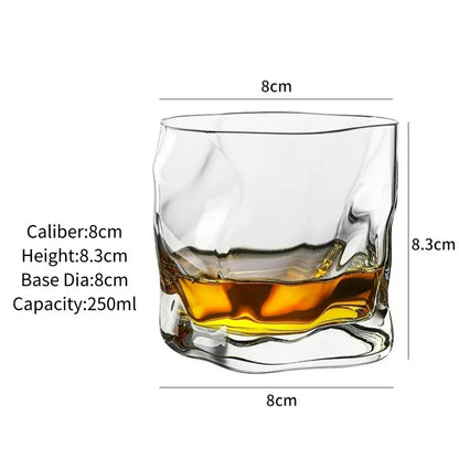 Classic Engraved Whiskey Tumbler – Clear Glass, 250ml - Willen
