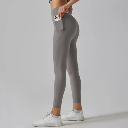 High-Waist Yoga Pants – Breathable Nylon-Spandex, Ankle-Length - Willen