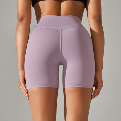 High-Waist Yoga Shorts – Seamless Nylon-Spandex Activewear for Women - Willen