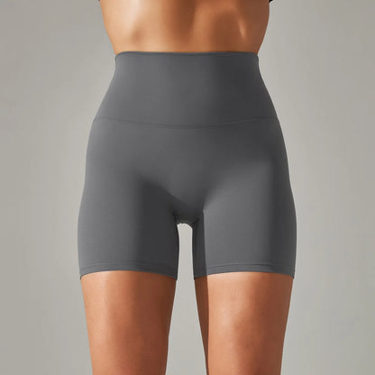 High-Waist Yoga Shorts – Seamless Nylon-Spandex Activewear for Women - Willen
