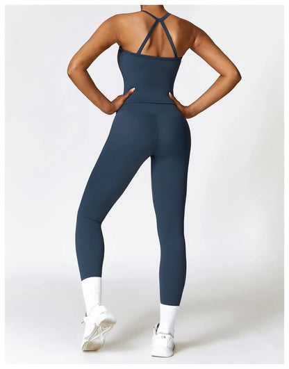 Seamless 2-Piece Yoga & Fitness Set – Nylon, Breathable - Willen