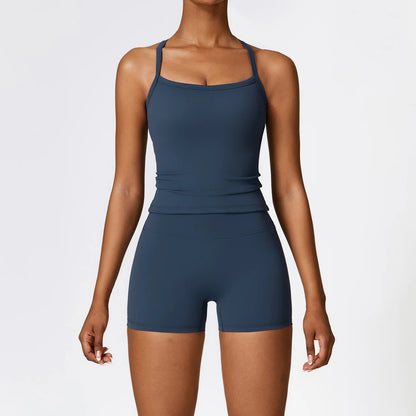 Seamless 2-Piece Yoga & Fitness Set – Nylon, Breathable - Willen