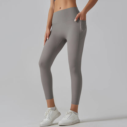 High-Waist Yoga Pants – Breathable Nylon-Spandex, Ankle-Length - Willen