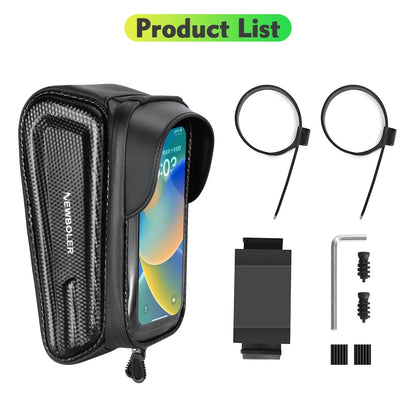 Waterproof Bike Top Tube Bag – Phone Holder & Storage Case - Willen