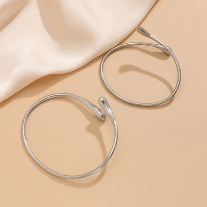 Upper Arm Cuff Bracelet – Adjustable Geometric Water Drop Design - Willen