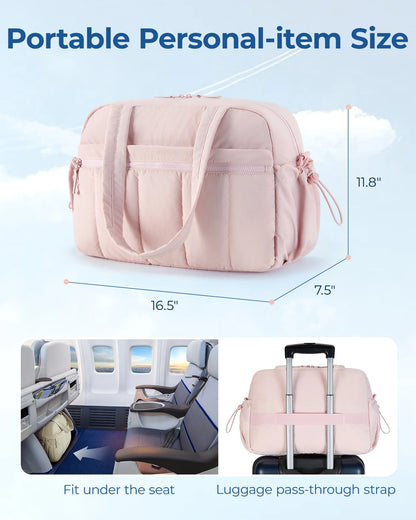 Water-Resistant Travel Shoulder Bag – Multi-Use Duffel with Trolley Sleeve - Willen