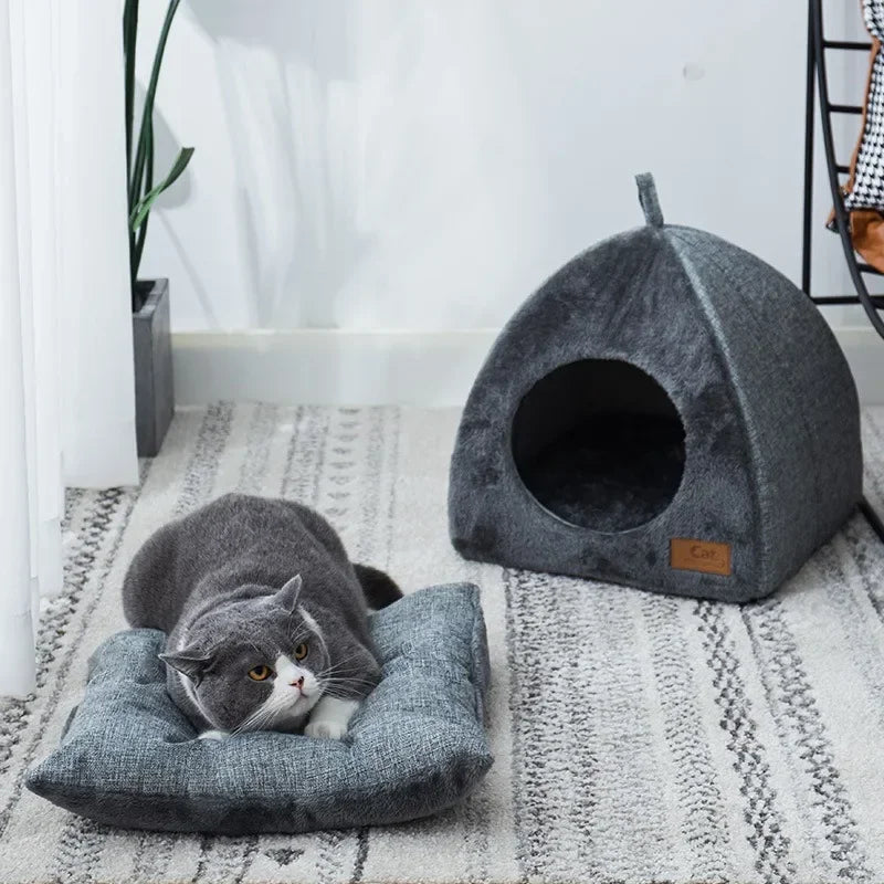 CozyHide Pet Tent – Velvet Indoor Enclosed Bed for Cats and Small Dogs - Willen