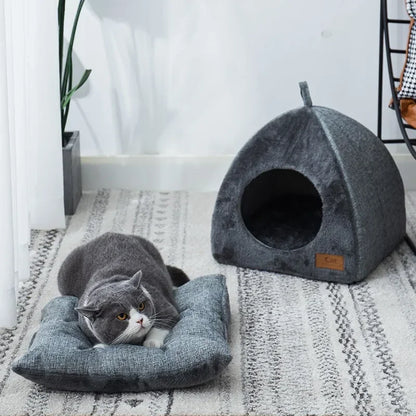 CozyHide Pet Tent – Velvet Indoor Enclosed Bed for Cats and Small Dogs - Willen