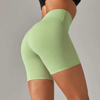 High-Waist Yoga Shorts – Seamless Nylon-Spandex Activewear for Women - Willen